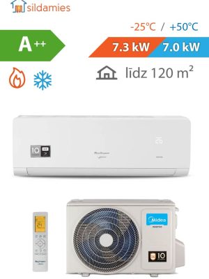 Gaiss- gaiss siltumsúknis / kondicionieris Midea Xtreme Save 7.0 kW / MSAGBU-24HRFN8--QRD1GW(GA) / MOX230-24HFN8--QRD6GW