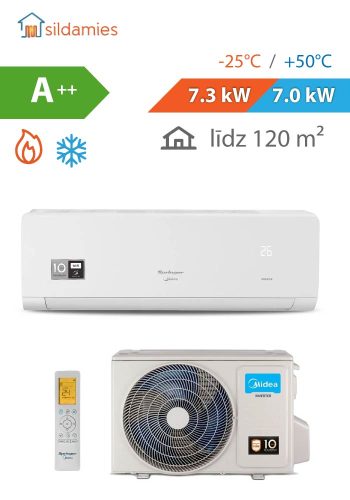 Gaiss- gaiss siltumsúknis / kondicionieris Midea Xtreme Save 7.0 kW / MSAGBU-24HRFN8--QRD1GW(GA) / MOX230-24HFN8--QRD6GW