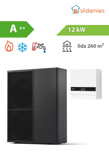gaiss- ūdens siltumsūknis Panasonic Aquarea M 12kW TCAP + ControlBox (WH-WXG12ME8 / WH-CME8)