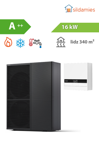 gaiss- ūdens siltumsūknis Panasonic Aquarea M 16kW TCAP + ControlBox (WH-WXG16ME8 / WH-CME8)