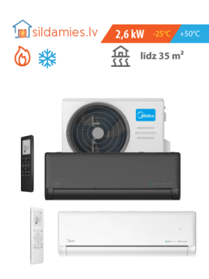 Gaiss- gaiss siltumsūknis Midea Solstice EZ 2,6 kW EZ-09RD6H-O / EZ-09RD6-I (EZB-09RD6-I)