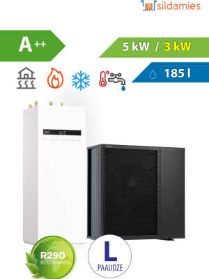 Gaiss- ūdens siltumsūknis Panasonic Aquarea L 5 kW All-in-One WH-ADC0509L6E5 / WH-WDG05LE5