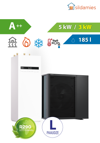 Gaiss- ūdens siltumsūknis Panasonic Aquarea L 5 kW All-in-One WH-ADC0509L6E5 / WH-WDG05LE5