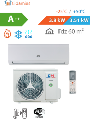 Gaiss- gaiss siltumsūknis Cooper & Hunter Arctic NG 3,5 kW (CH-S12FTXLA2-NG(I) / CH-S12FTXLA2-NG(O))