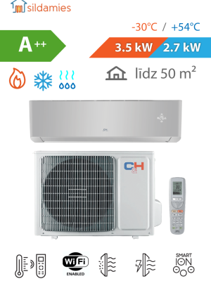 Gaiss- gaiss siltumsūknis Cooper & Hunter Supreme 2,7 kW (CH-S09FTXAM2S-(I) / CH-S09FTXAM2S-(O))